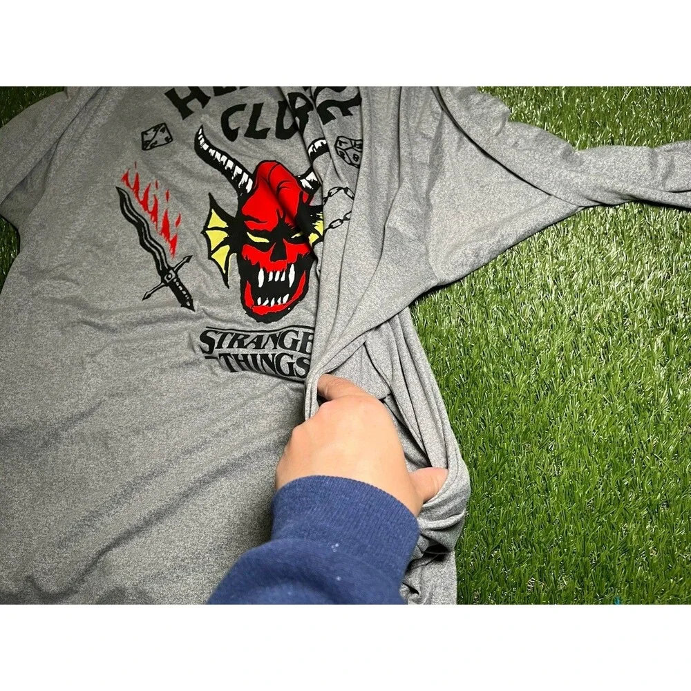 Stranger Things Hellfire Club Graphic Long Sleeve Top/night dress Size L (12-14)